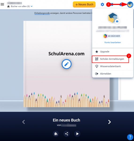 Book Creator (Teacher Login) / Anleitungen / Anwendungen / schularena